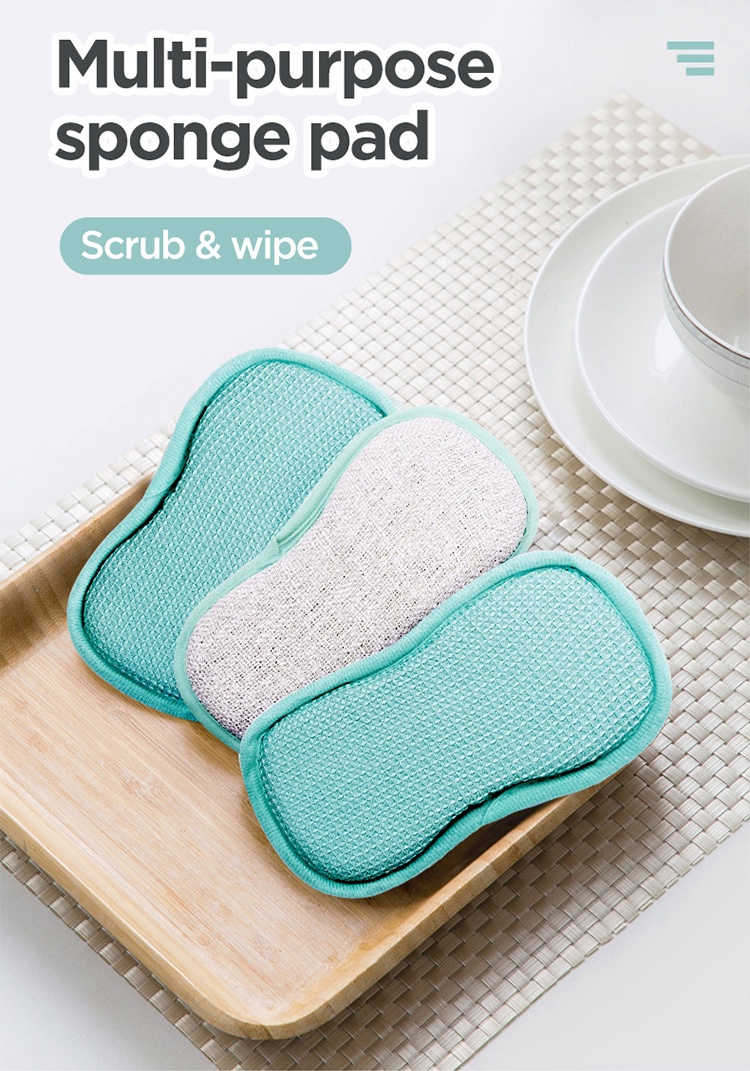 Multi-purpose sponge pad Scrub _ wipe 2 in 1-1